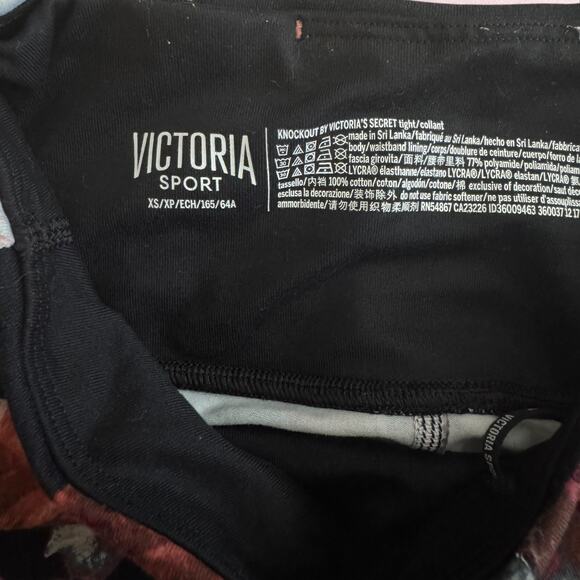 Victoria’s Secret Sport Black Floral Knockout Tights - Picture 5 of 5